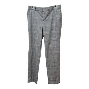 Banana Republic Ryan Plaid Straight Leg Career Pants Womens Size 2
